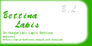 bettina lapis business card